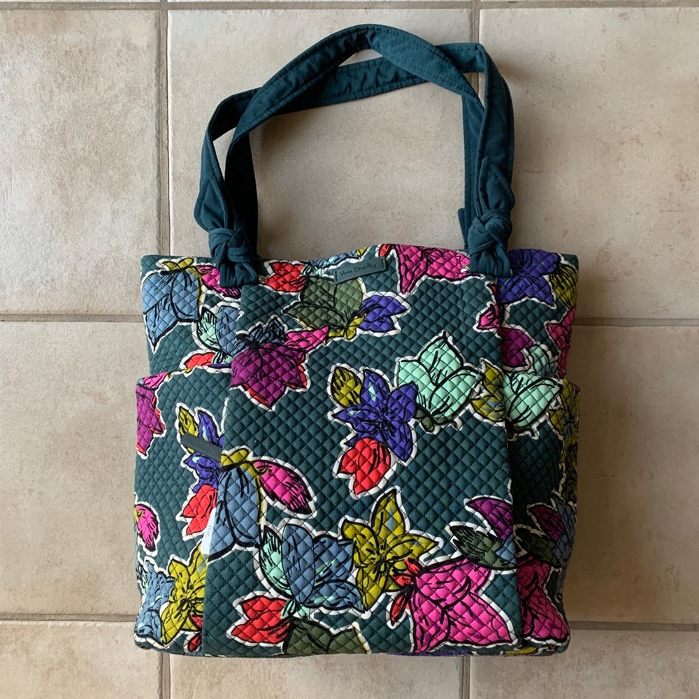 Vera Bradley Falling Flowers Hadley Tote